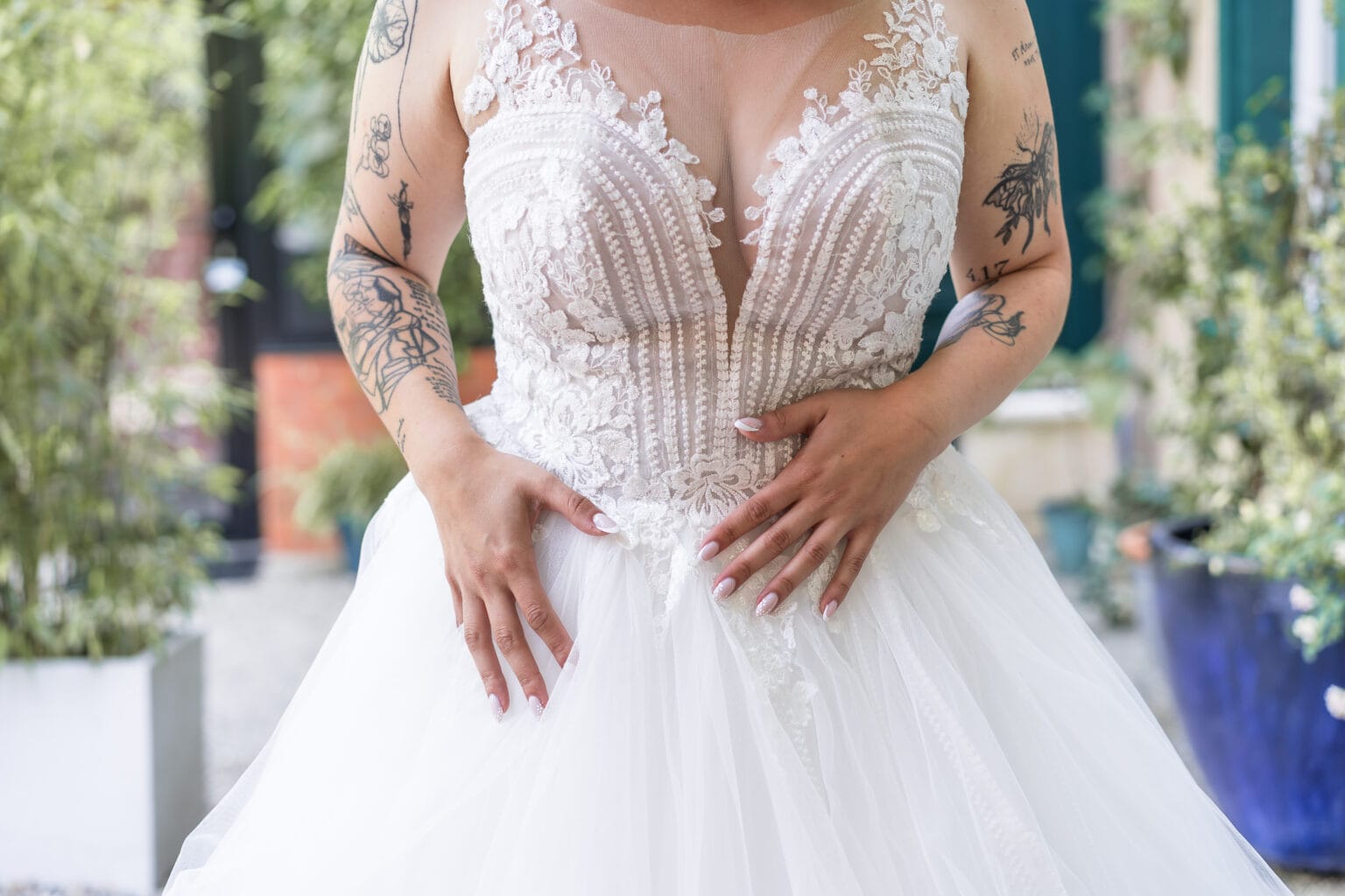 robe de la mariée lors des préparatifs à Valence