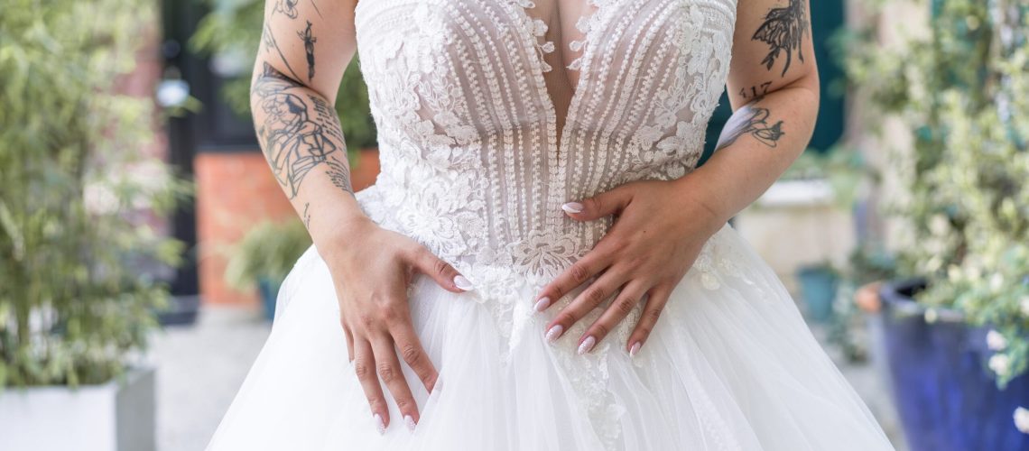 robe de la mariée lors des préparatifs à Valence